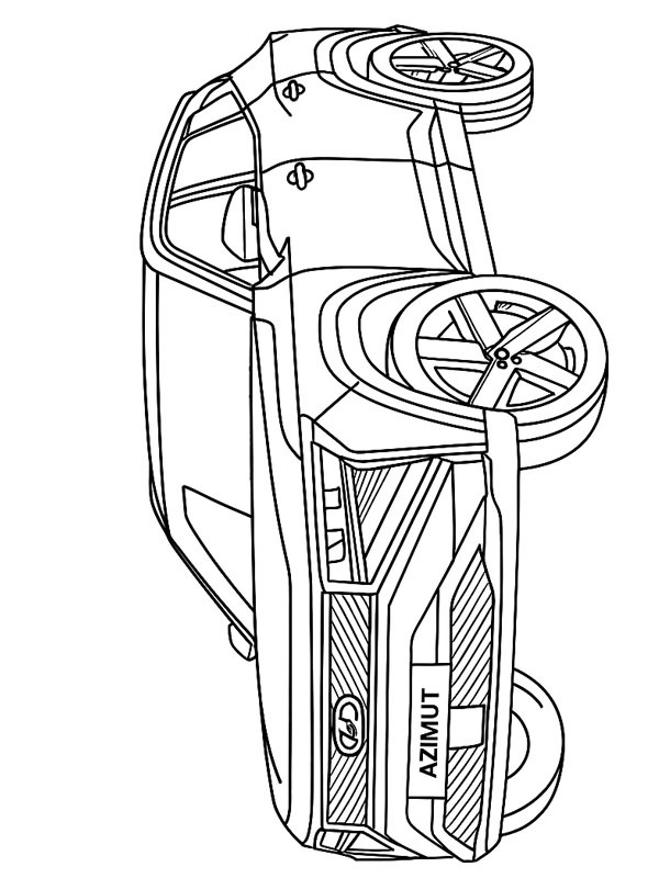Lada Azimut Coloriage Lada Azimut Coloriage