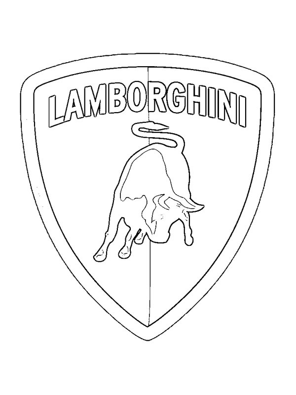 Logo Lamborghini Coloriage