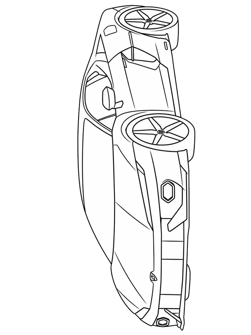 Lamborghini Temerario Coloriage