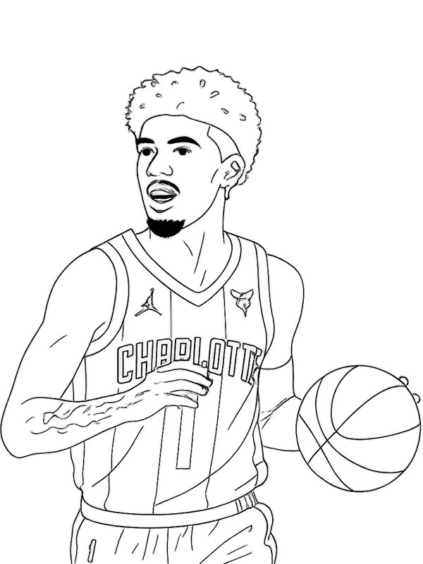 LaMelo Ball Coloriage LaMelo Ball Coloriage