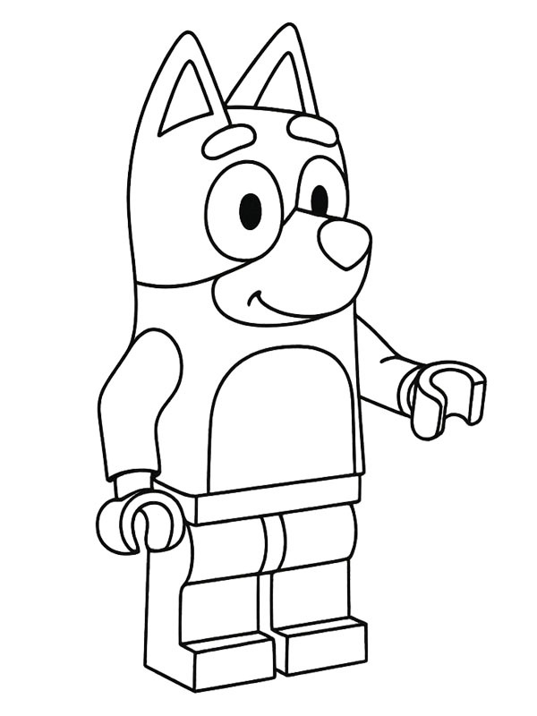 LEGO Bluey Coloriage LEGO Bluey Coloriage