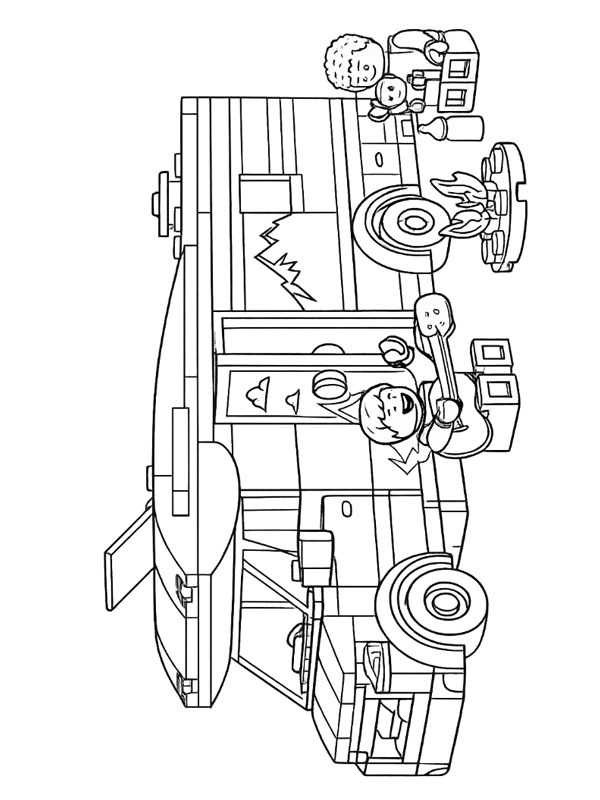 LEGO City Le camping-car d’aventures Coloriage LEGO City Le camping-car d’aventures Coloriage