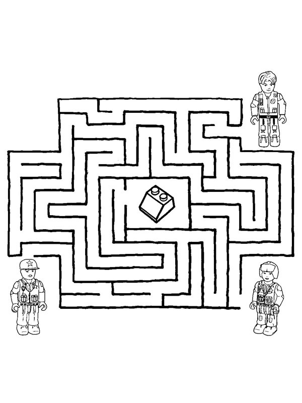 Labyrinthe Lego Coloriage Labyrinthe Lego Coloriage