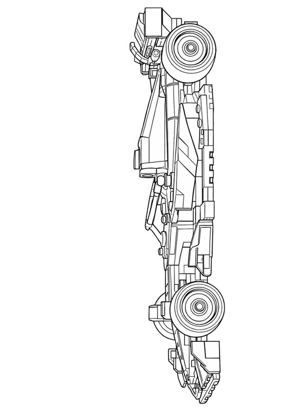 Voiture de course LEGO F1 Coloriage