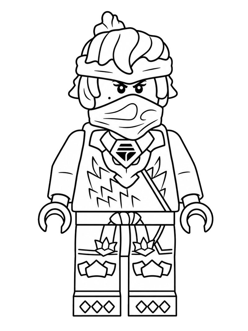 Lego ninjago Nya Coloriage Lego ninjago Nya Coloriage