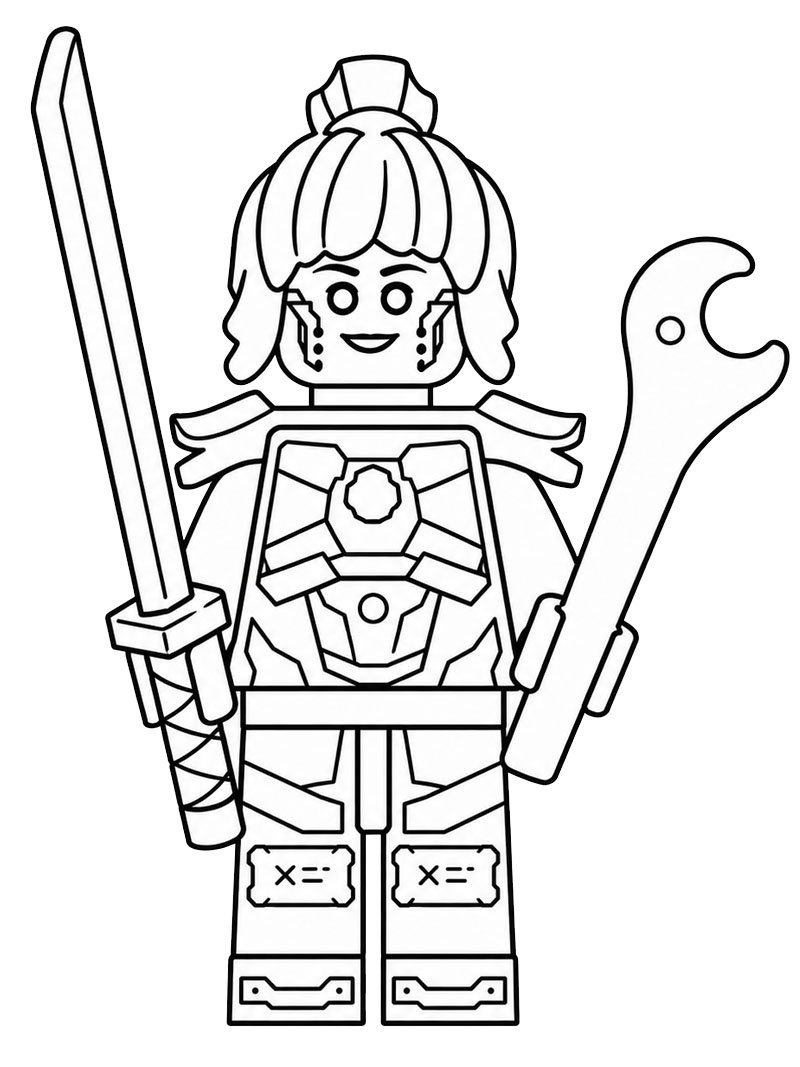 LEGO Ninjago P.I.X.A.L. Coloriage LEGO Ninjago P.I.X.A.L. Coloriage