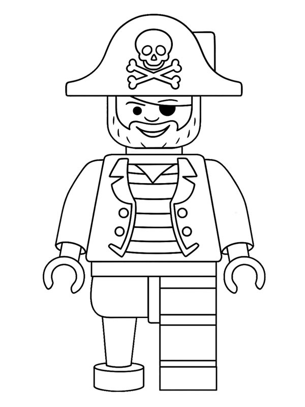 LEGO pirate Coloriage LEGO pirate Coloriage