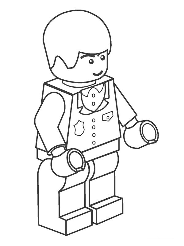 homme légo Coloriage homme légo Coloriage