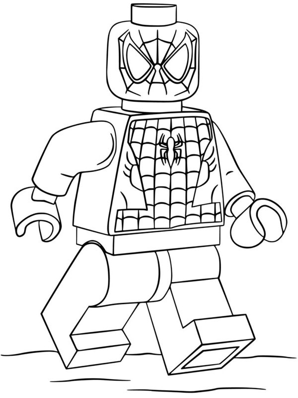 LEGO Spiderman Coloriage LEGO Spiderman Coloriage