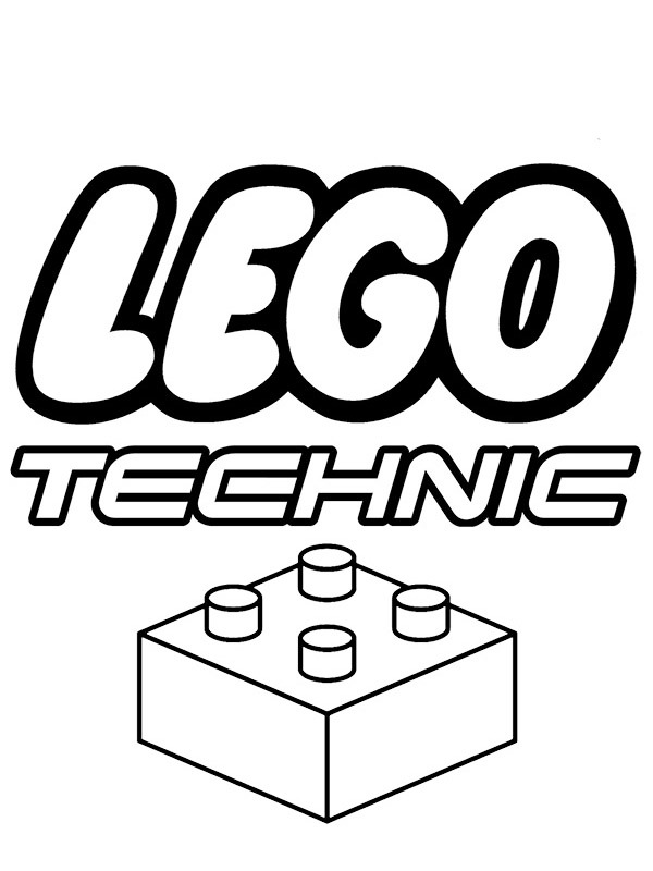 lego technic Coloriage