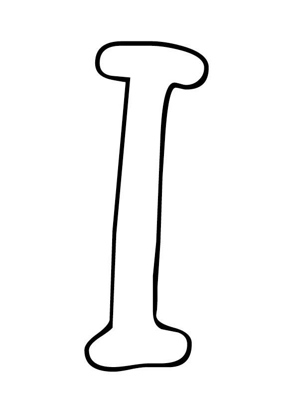 Lettre I Coloriage Lettre I Coloriage