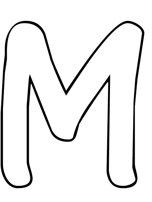 Lettre M Coloriage Lettre M Coloriage