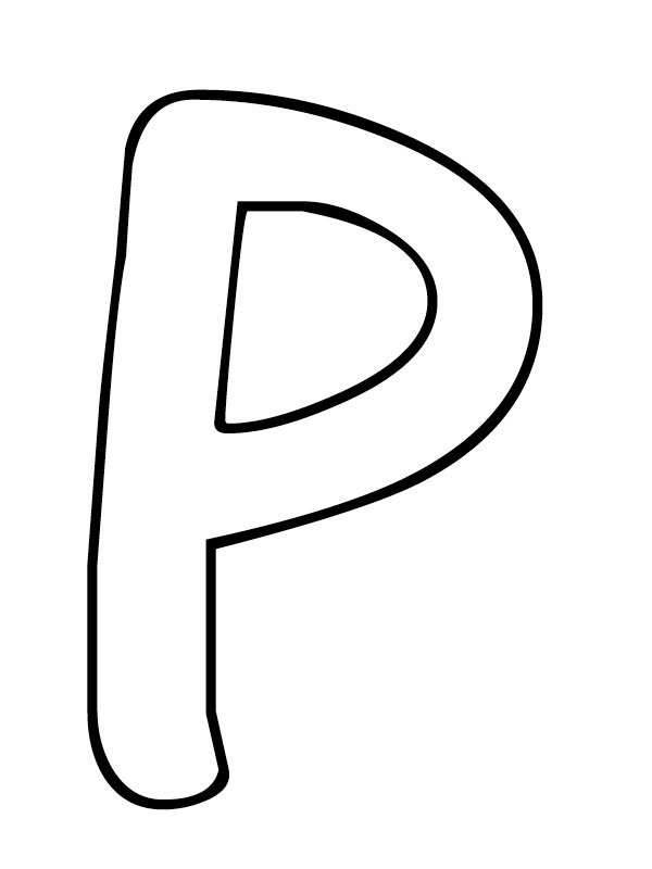 Lettre P Coloriage