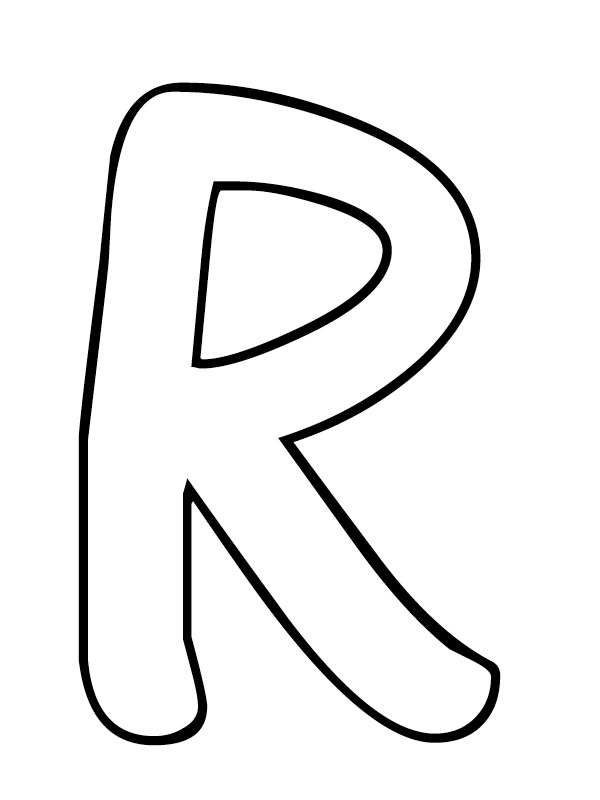 Lettre R Coloriage Lettre R Coloriage