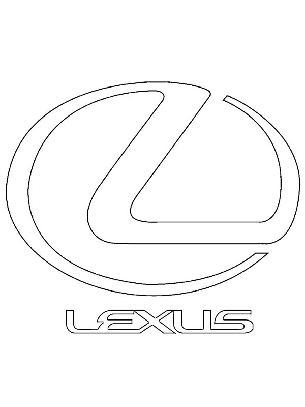 Logo Lexus Coloriage