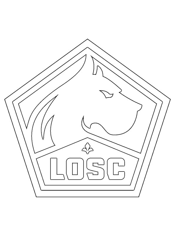 LOSC lille Coloriage