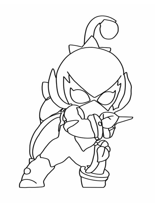 Lily Brawl Stars Coloriage Lily Brawl Stars Coloriage