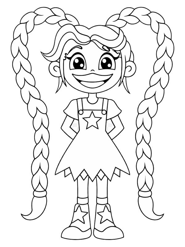 Lily Lovebraids (Poppy Playtime) Coloriage
