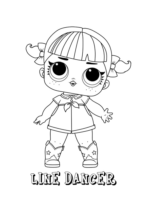 line dancer Coloriage line dancer Coloriage
