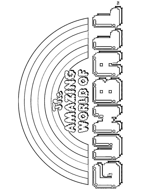 Logo Le monde incroyable de Gumball Coloriage Logo Le monde incroyable de Gumball Coloriage