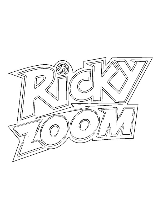 logo ricky zoom Coloriage logo ricky zoom Coloriage