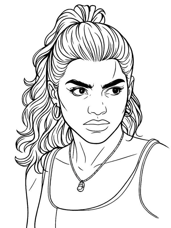 Lucia Caminos (Grand Theft Auto) Coloriage Lucia Caminos (Grand Theft Auto) Coloriage