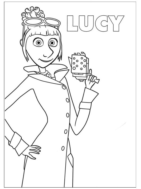 lucy minions Coloriage