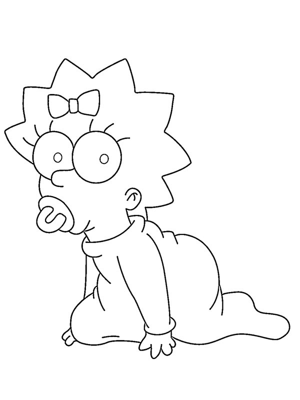Maggie Simpson Coloriage Maggie Simpson Coloriage