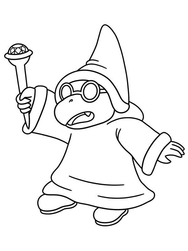 Magikoopa (Super Mario) Coloriage