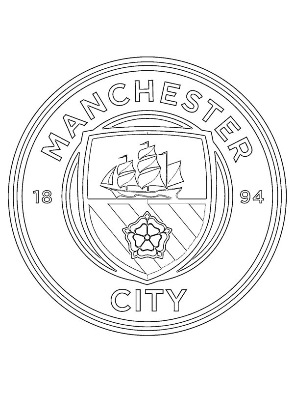 Manchester City Football Club Coloriage