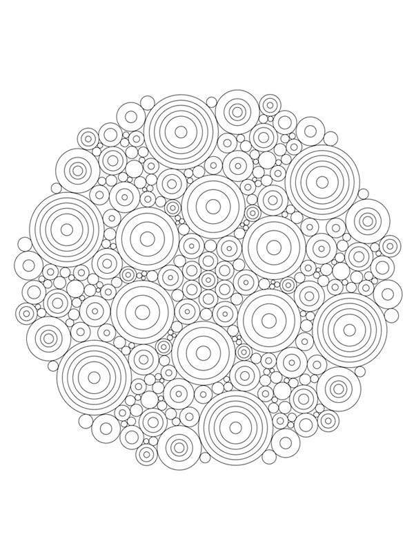 Mandala Circles Coloriage