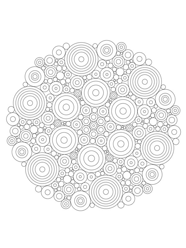 Mandala Circles Coloriage Mandala Circles Coloriage