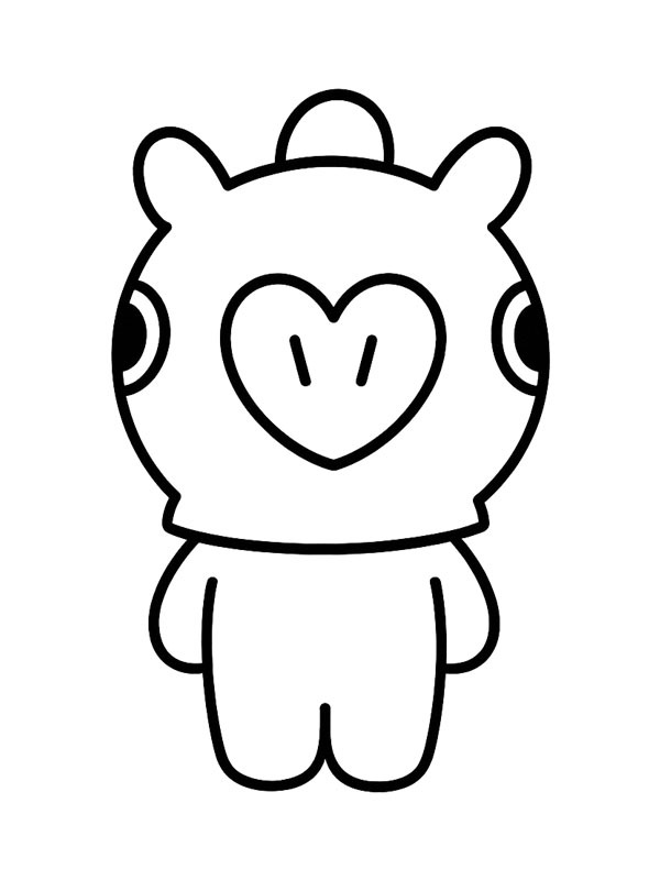 Mang BT21 Coloriage Mang BT21 Coloriage