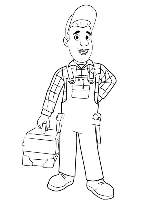 Mike Flood (Sam le pompier) Coloriage Mike Flood (Sam le pompier) Coloriage