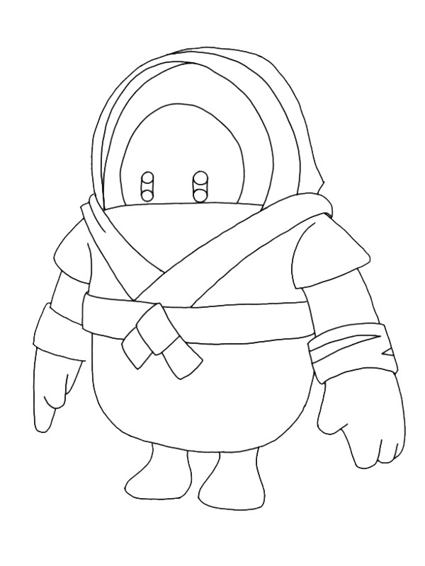master ninja de fall guys Coloriage master ninja de fall guys Coloriage