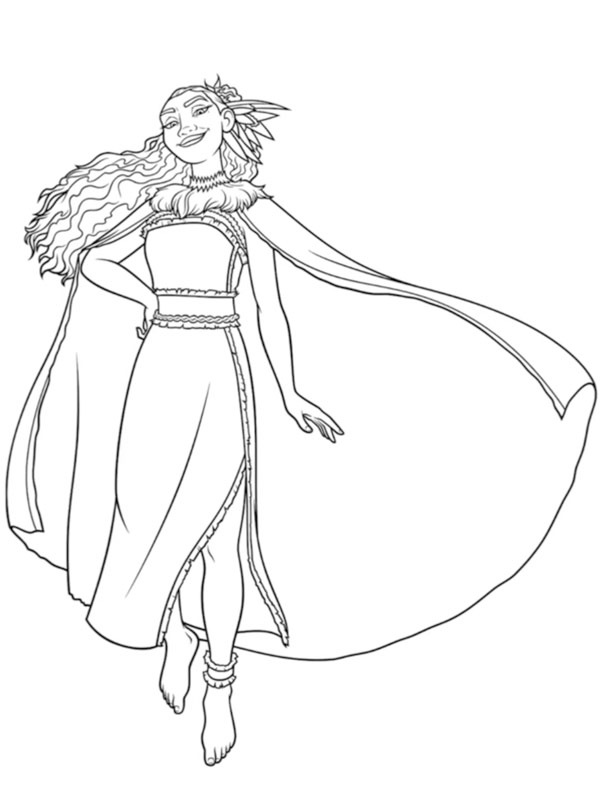 Matangi (Vaiana) Coloriage Matangi (Vaiana) Coloriage