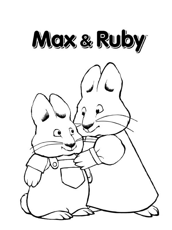 Max et Ruby Coloriage