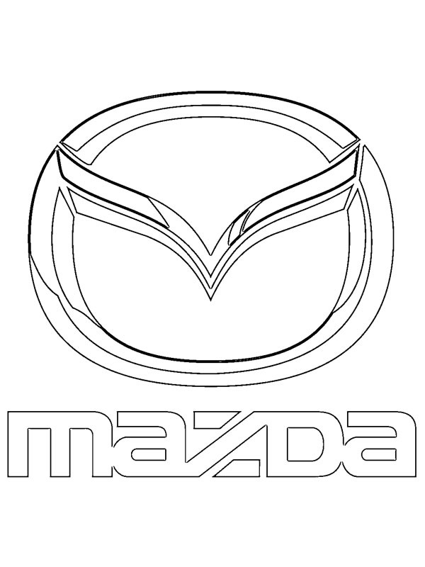 Logo Mazda Coloriage Logo Mazda Coloriage