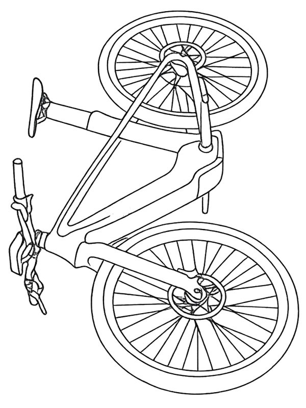 Mercedes-AMG F1 e-bike Coloriage Mercedes-AMG F1 e-bike Coloriage