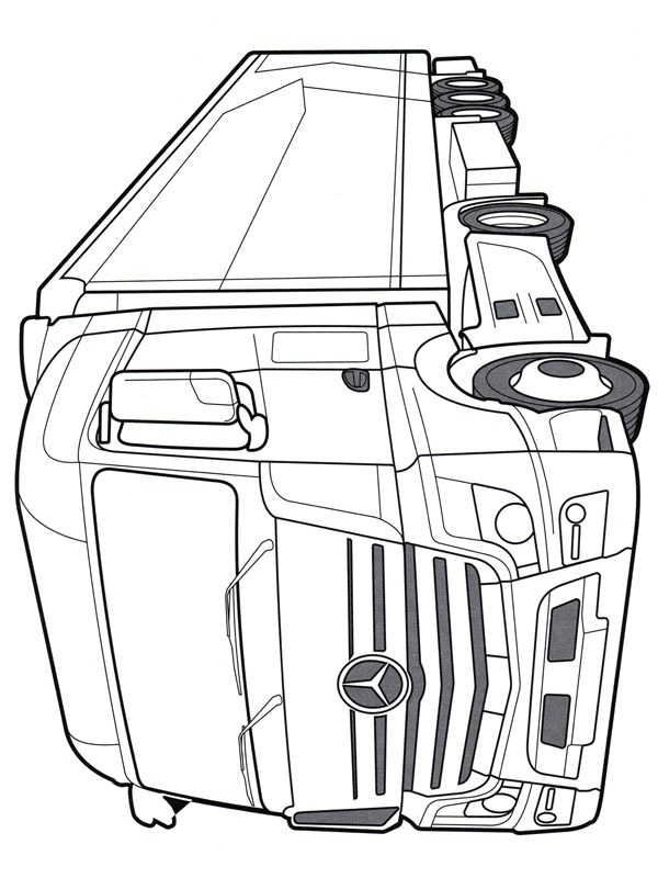 Mercedes-Benz Actros Coloriage Mercedes-Benz Actros Coloriage