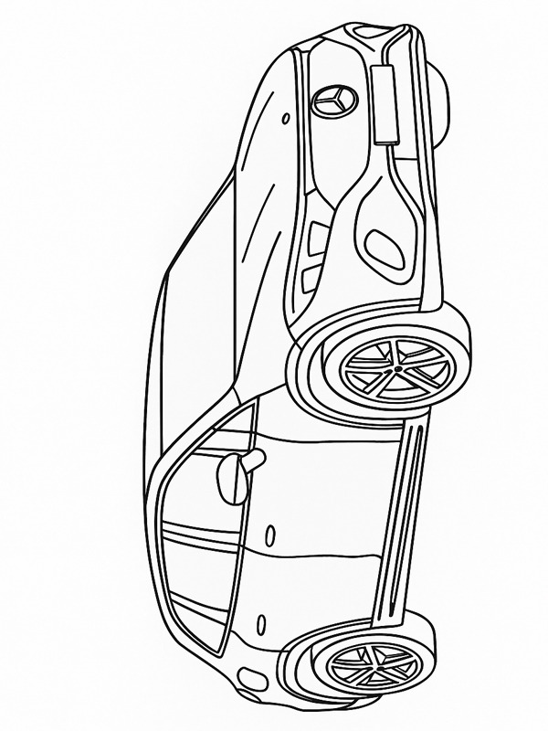 Mercedes-Benz EQS SUV Coloriage Mercedes-Benz EQS SUV Coloriage