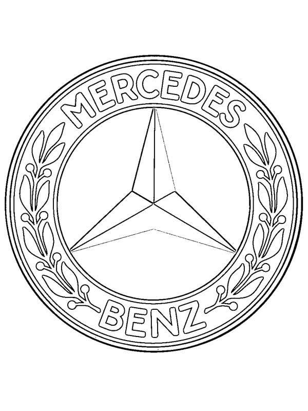 Logo Mercedes-Benz Coloriage Logo Mercedes-Benz Coloriage