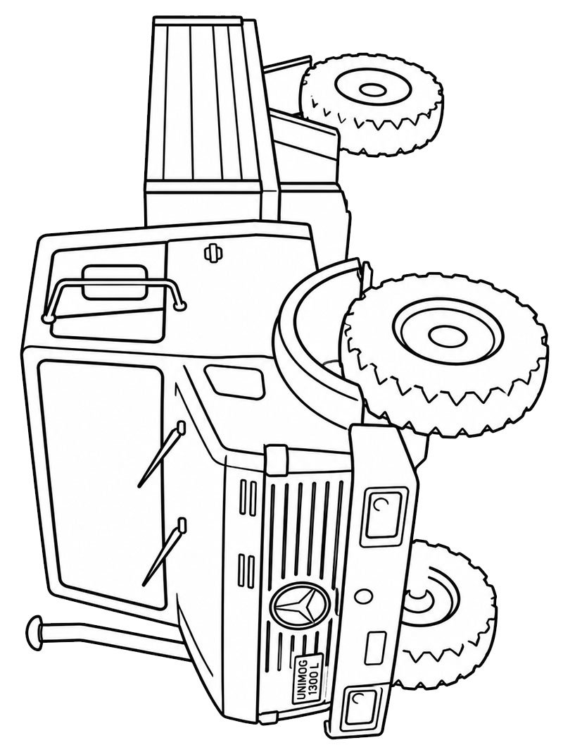 Mercedes Unimog 1300 L Coloriage Mercedes Unimog 1300 L Coloriage