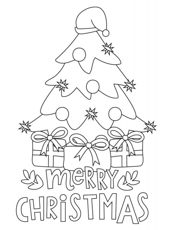 Merry Christmas Coloriage Merry Christmas Coloriage