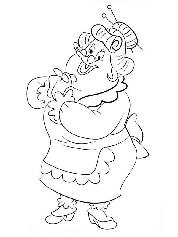 Mamie Baba Coloriage
