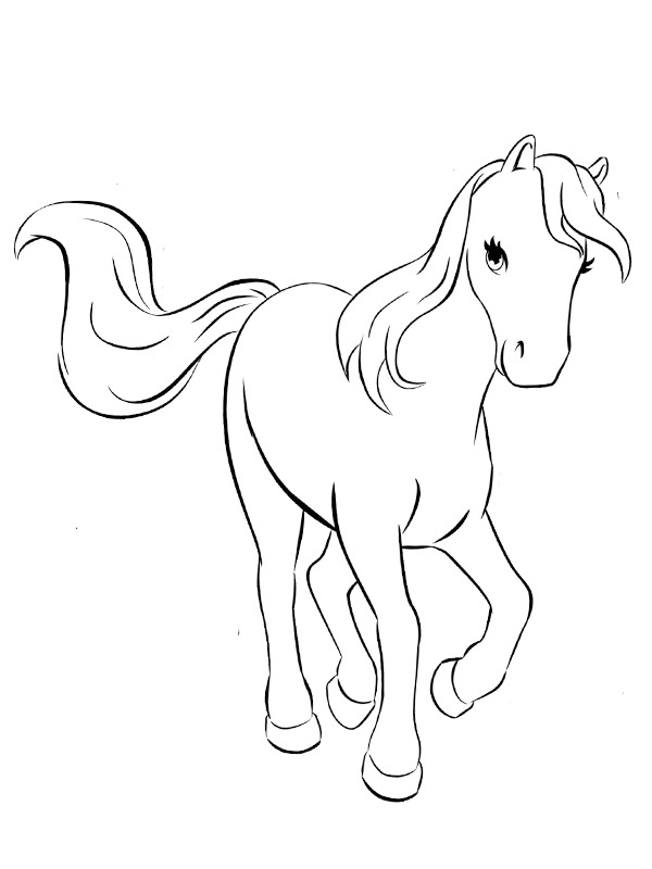 Bella le cheval de Mia Coloriage Bella le cheval de Mia Coloriage