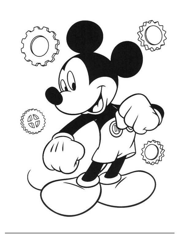 Mickey mouse Coloriage