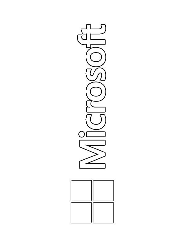 Logo Microsoft Coloriage