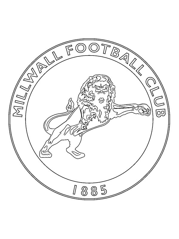 Millwall FC Coloriage Millwall FC Coloriage