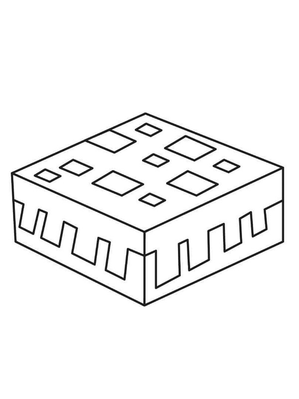 Gâteau Minecraft Coloriage Gâteau Minecraft Coloriage